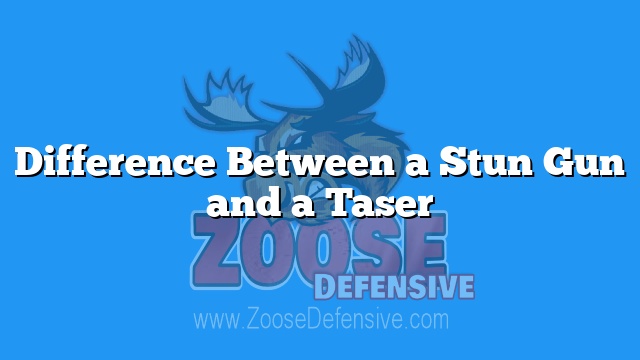 Difference Between a Stun Gun and a Taser