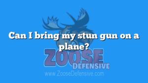 Can I bring my stun gun on a plane?