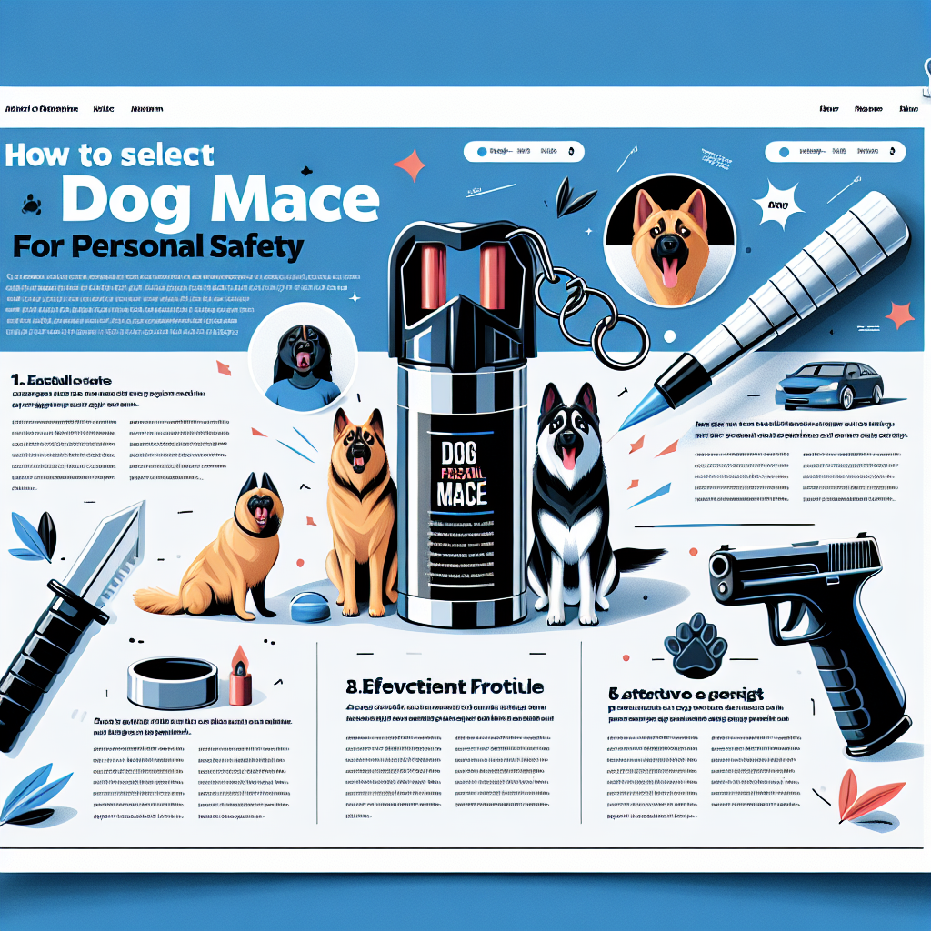 The Best Dog Mace for Ensuring Safety