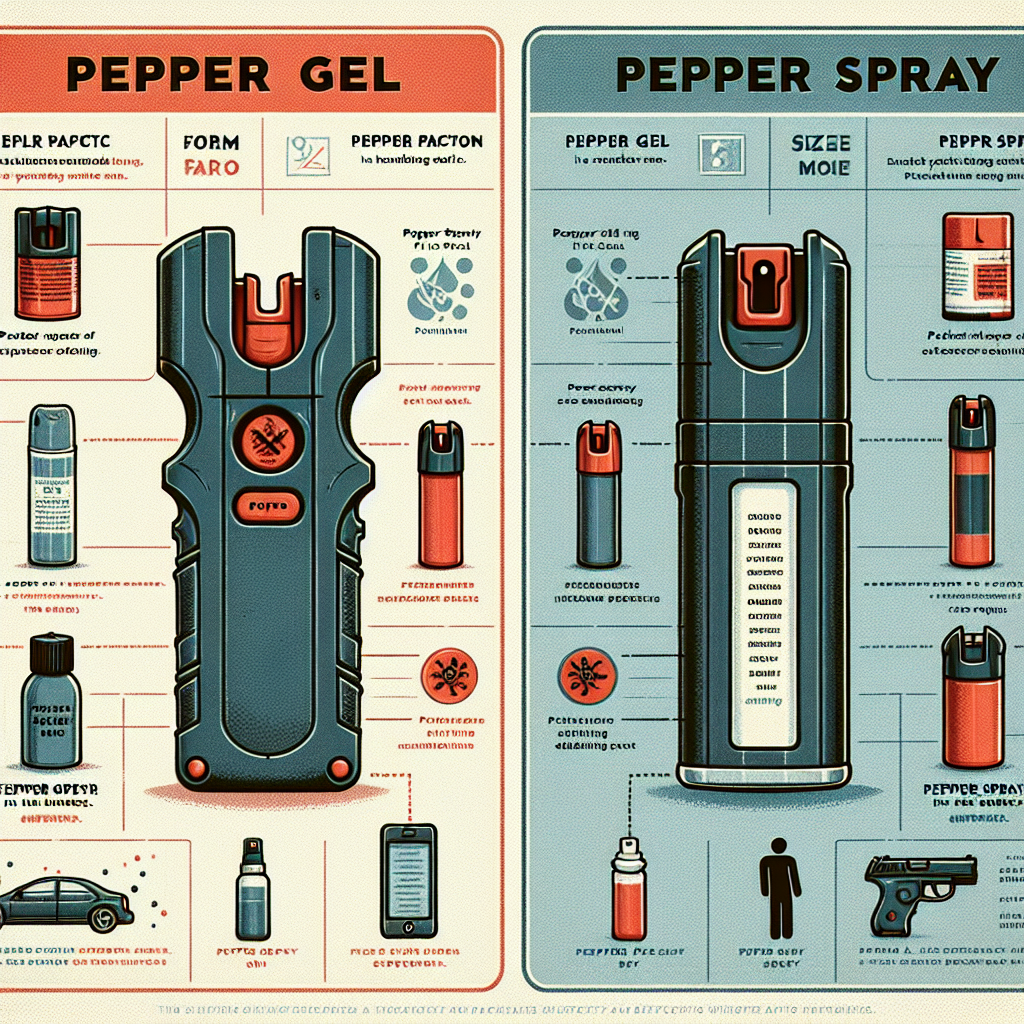 The Difference between Pepper Gel and Pepper Spray